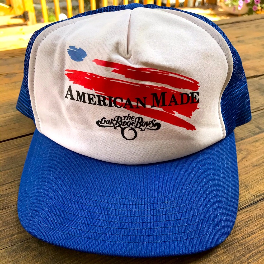 Vintage American Made Oak Ridge Boys trucker hat mesh country